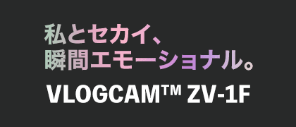 ƃZJCAuԃG[ViBVLOGCAM ZV-1F
